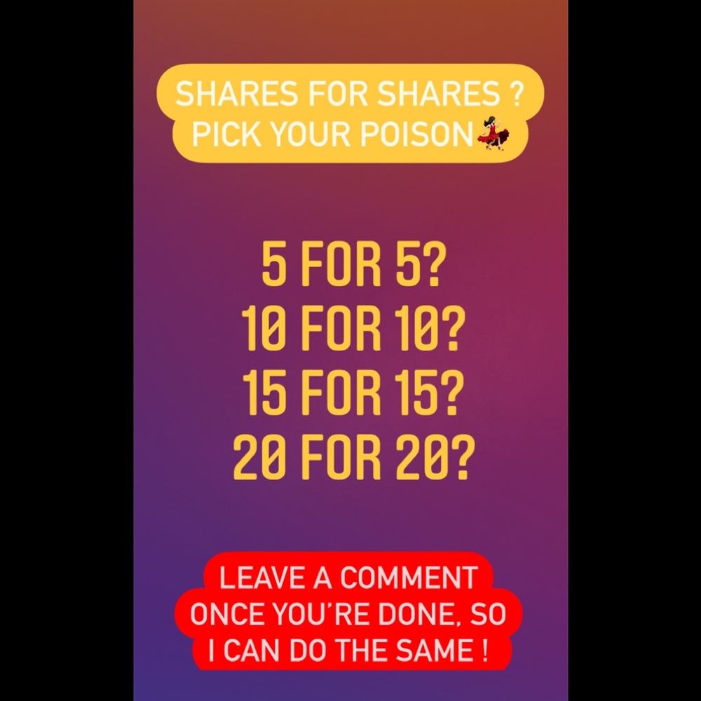 SHARES 4 SHARES!!